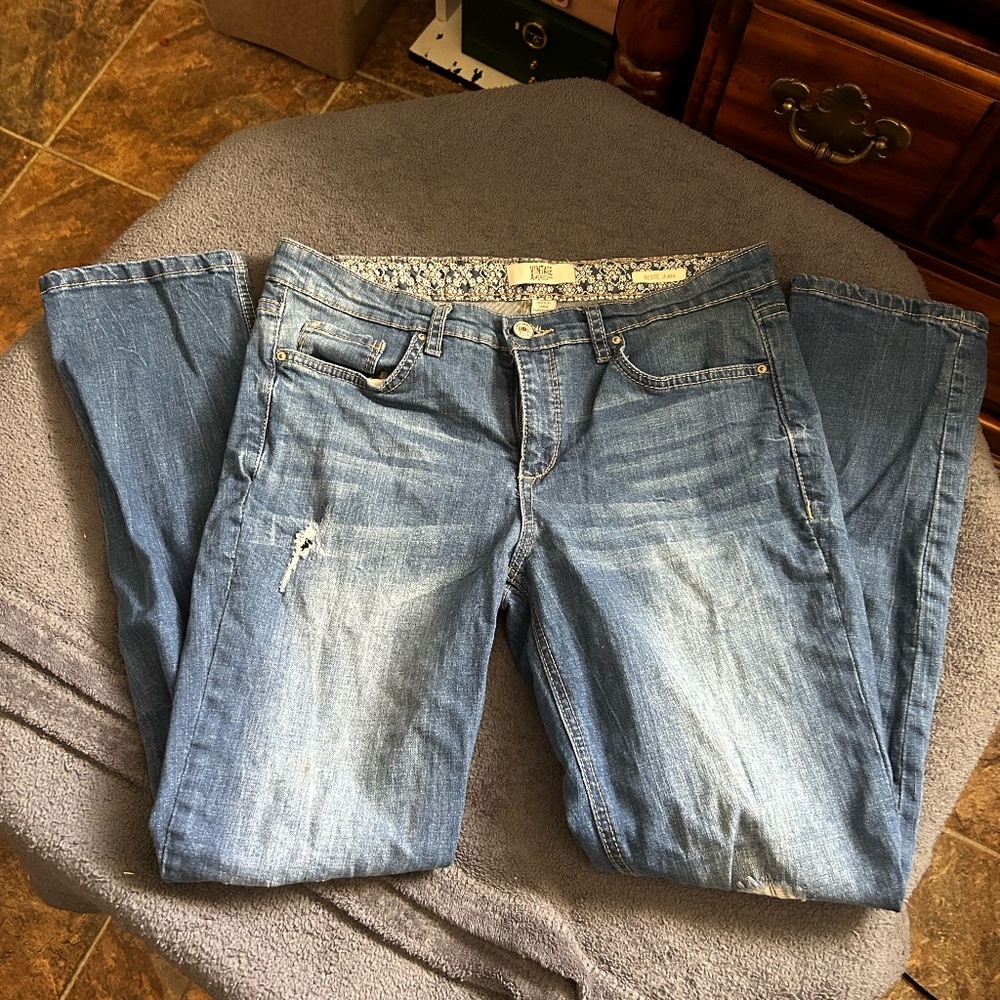 Vintage American Light washed blue jeans
